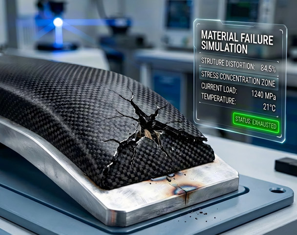 Failure analysis of polymer material